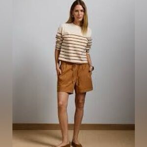 AE 77 classic poplin cotton shorts size large New NWT
